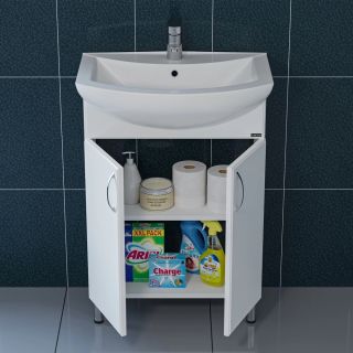 Тумба под раковину СанТа Грация 201019 60см белый